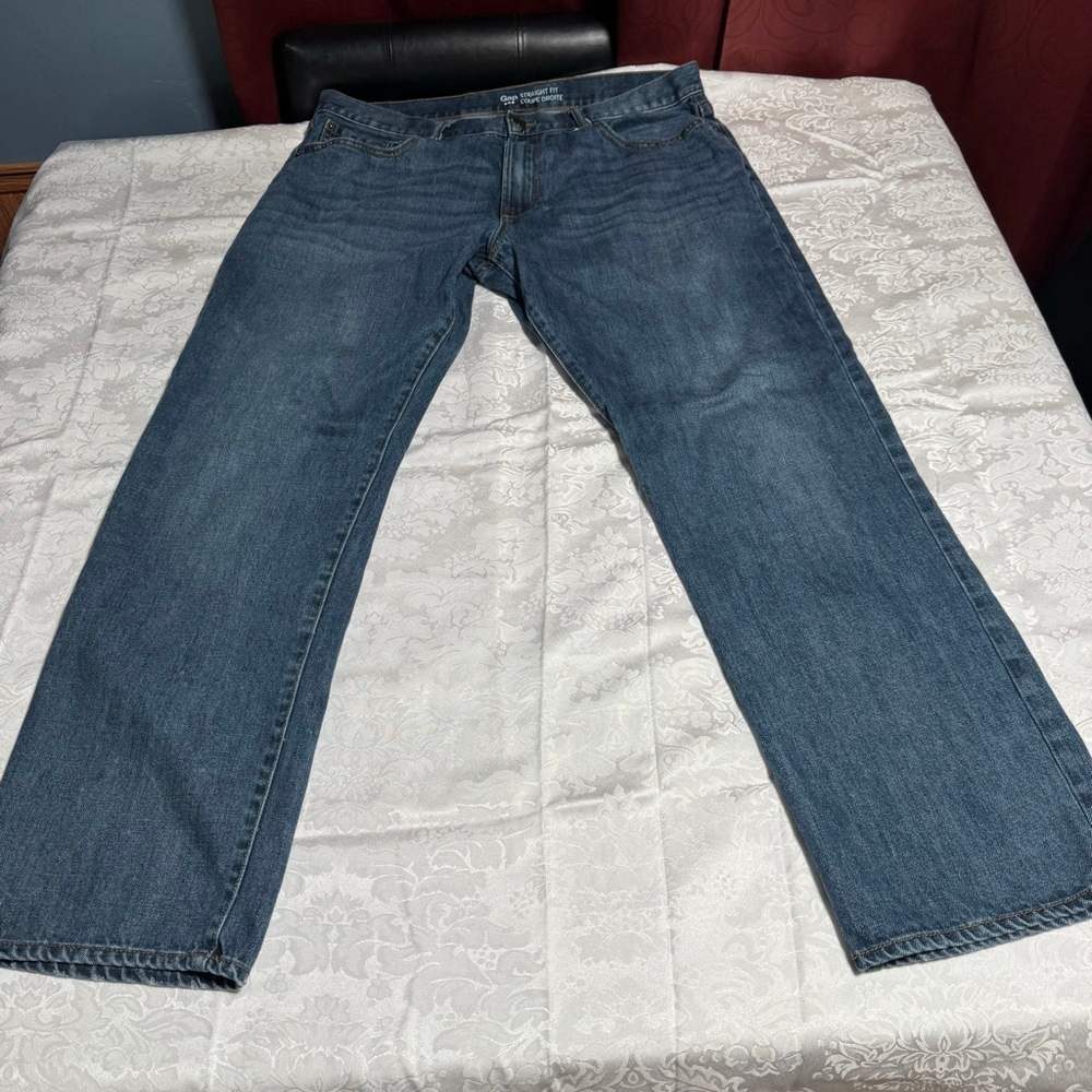 Men's Gap Blue Straight Fit Jeans Waist 38x32